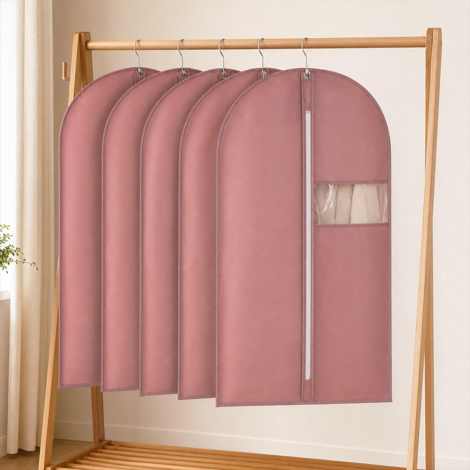 Fundas de Ropa,Fundas para Trajes,Bolsa de Traje,Fundas para Colgar Ropa,Transpirable,Impermeable,para Almacenamiento de Trajes Vestidos Abrigos Americanas Camisas Vestidos de Noche