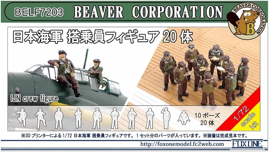Amazon | ビーバーコーポレーション 1/72 日本海軍 搭乗員