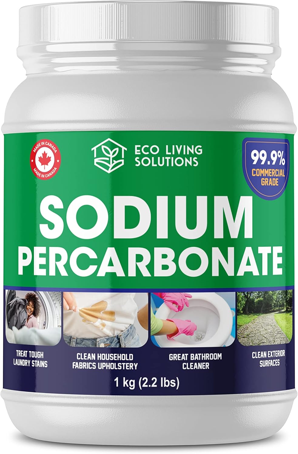 Sodium Percarbonate Powder 99.9 Eco Living Solutions All Purpose