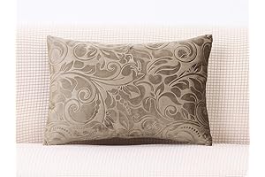 TangDepot 18 x 12 Velvet Embossed Throw Pillow Cover