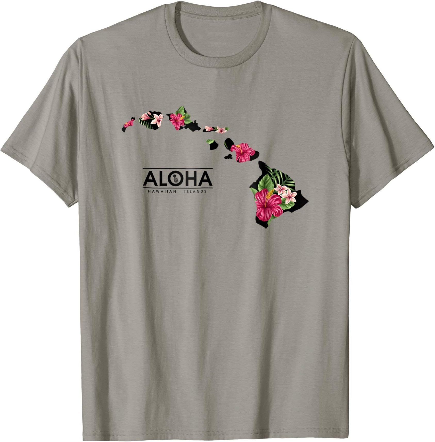 Aloha Joe's HawaiiFloral Hawaiian Island Chain Aloha T-Shirt