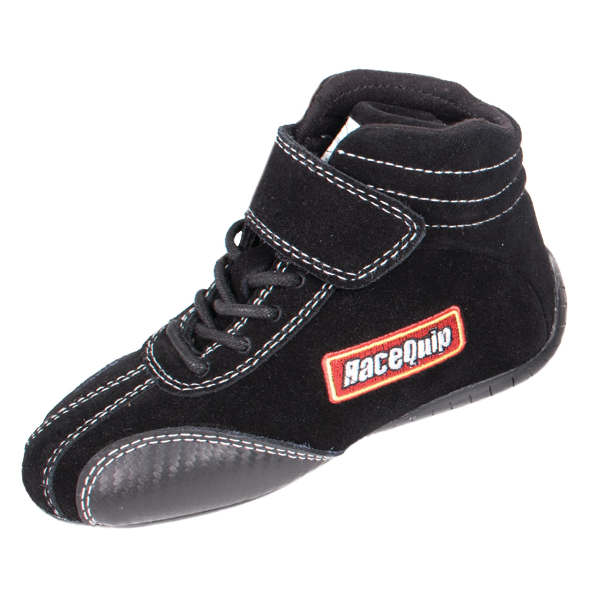 RaceQuip 30400910RQP Euro Carbon L Driving Shoes SFI 3.3/5 Toddler 10 Black