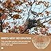 Happyyami 8pcs Woven Bird Nests Hooks for Natural Perching Delicate Hanging Bird Houses for Home Decoration and Comfort