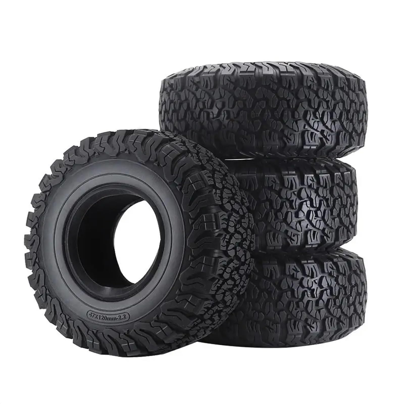Per Scx10 Per Axial 90046 Per Traxxas Per Trx4 Per Trx6 D90 Per Rgt Per Redcat 1/10 2. Pollici 120mm Ruote In Gomma Pneumatici Rc Crawler Car RC Ruote Gomma