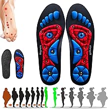 Magnetic Insoles, Men and Women Comfort Insoles, To Relieve Plantar Fasciitis Insoles, Flat Feet, Dispersing Foot Pressure For Men Women (L (44~47))