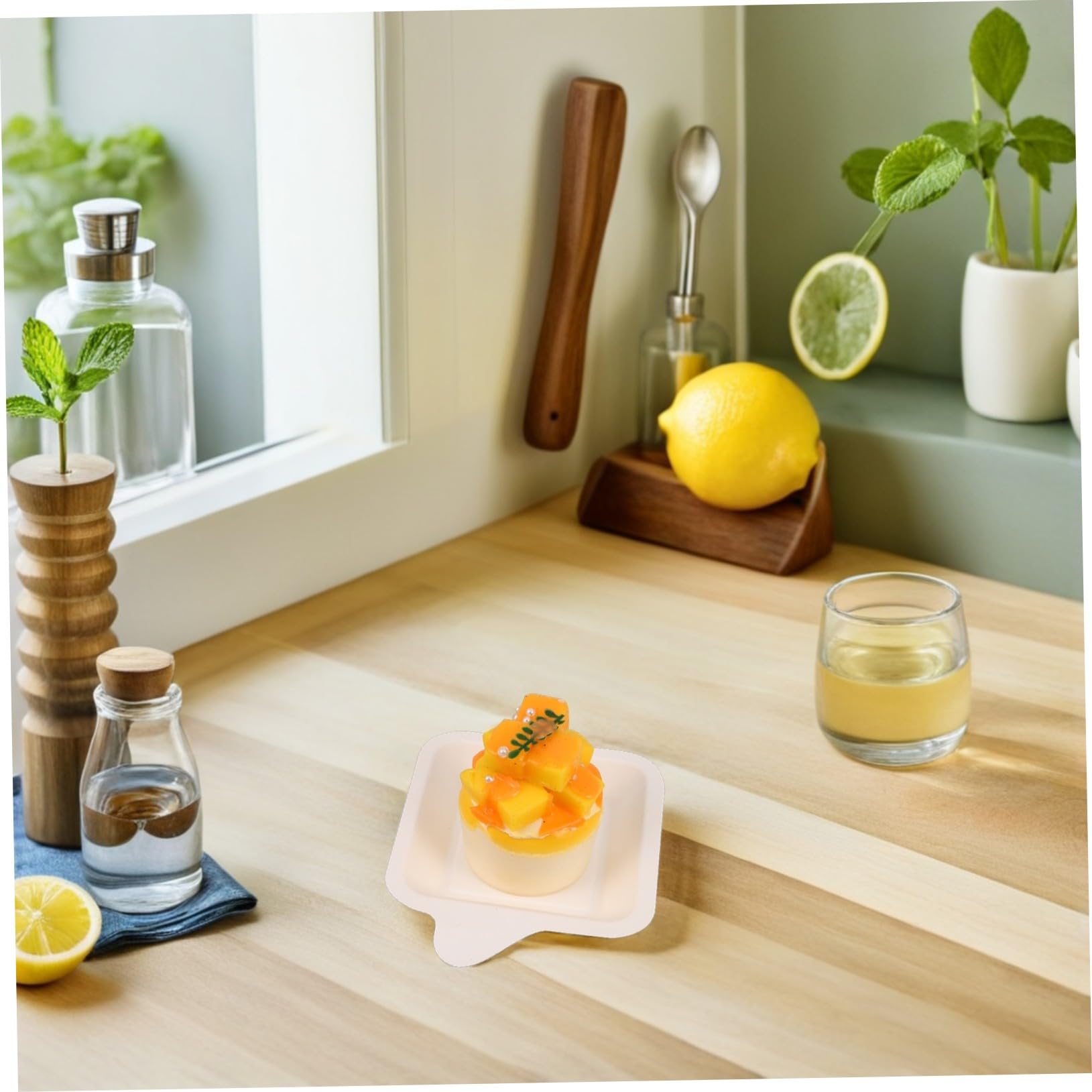 COLLBATH Piatti di Carta Quadrati 100 Pezzi per Torta e Dessert | Carta, Struttura Robusta, per Progetti di Pittura Fai da Te e Crafting, Uso Multiplo per Snack