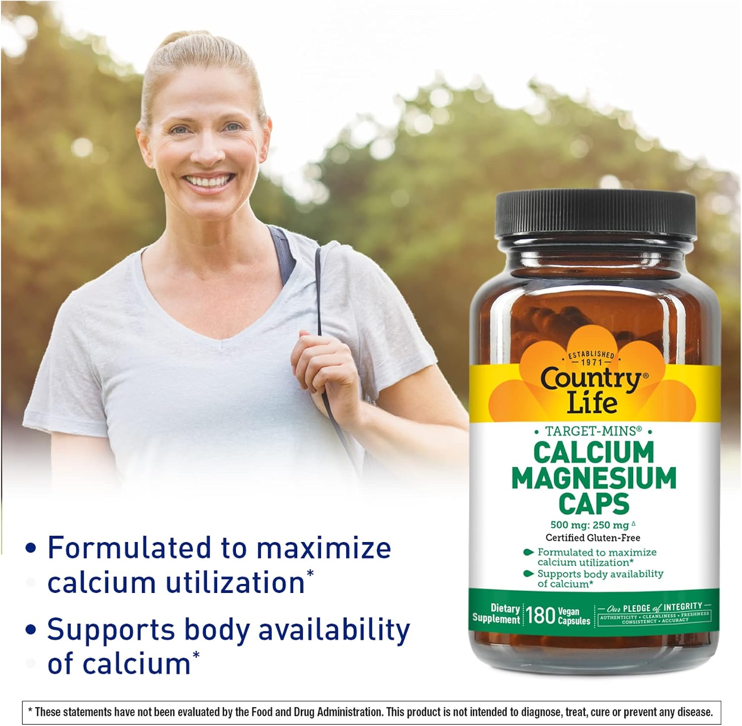Country Life Target-Mins Calcium Magnesium Caps