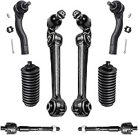 Vista 1040 de Detroit Axle - Kit de suspensión frontal de 8 piezas para Dodge Journey 2009-2015, 2 brazos de control inferiores, 2 rótulas, 2 varillas