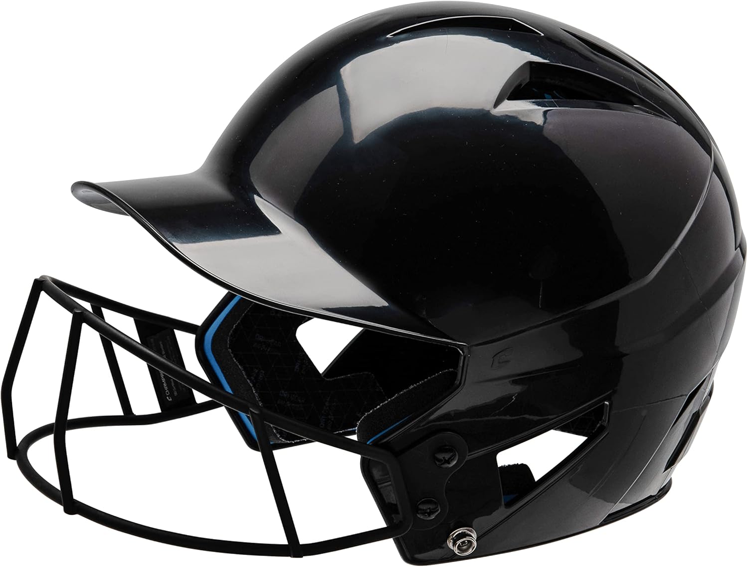 CHAMPRO HX Rookie Fastpitch Softball Batting Helmet with Facemask for Youth and Adults of All Ages Black Medium