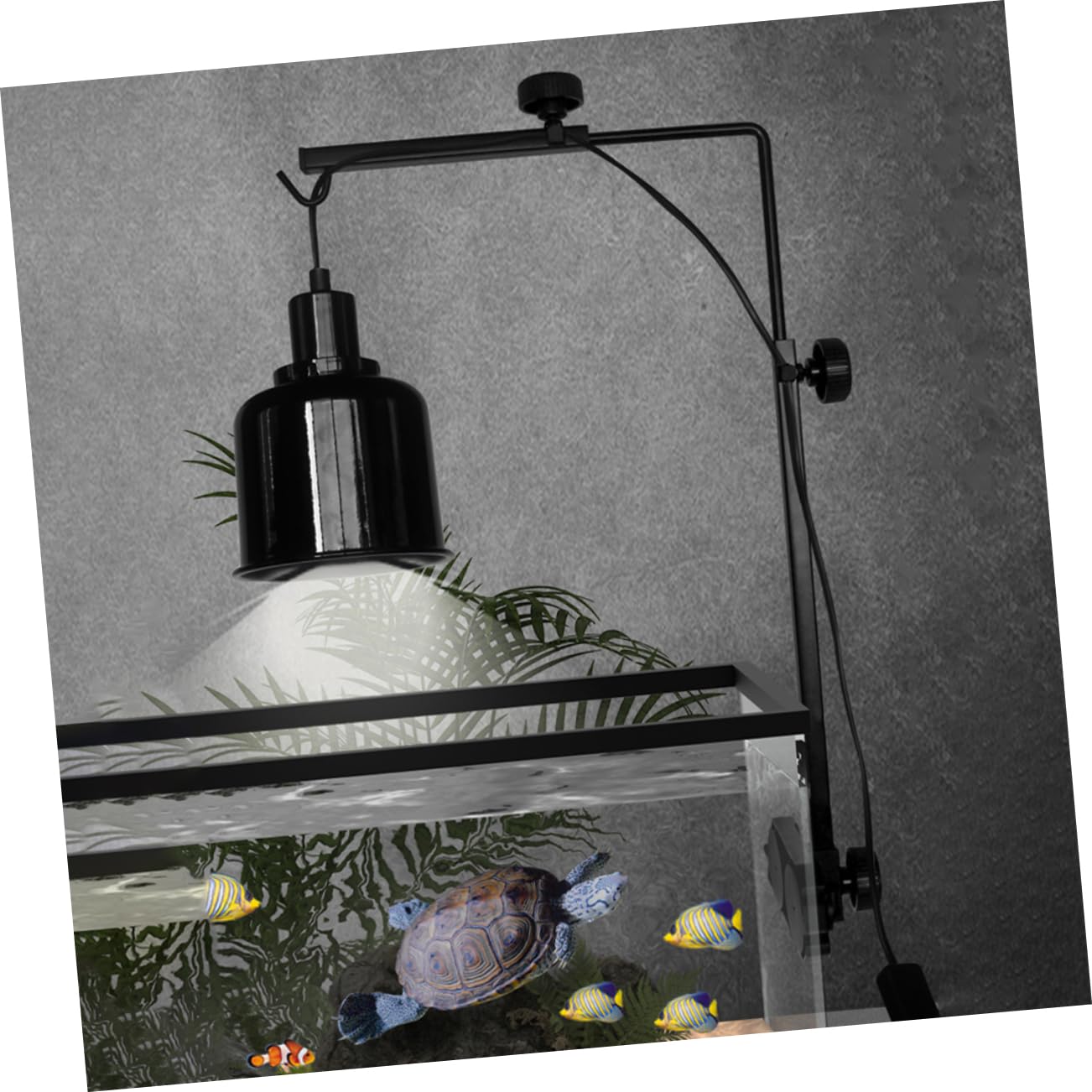 VANZACK Supporto Per Lampada Regolabile Per Rettili Accessorio Per Acquario Per Tartarughe Staffa Per Lampada Riscaldante Supporto Per Per Lucertole