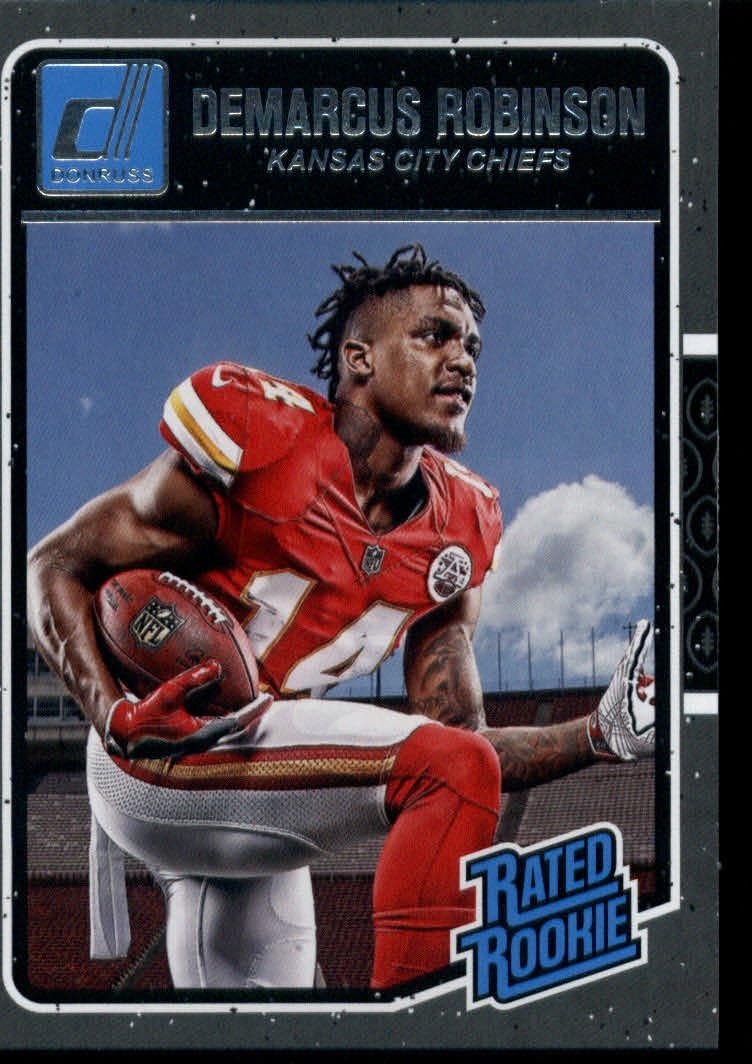 Football NFL 2016 Donruss Rated Rookies #364 Demarcus Robinson RC Chiefs