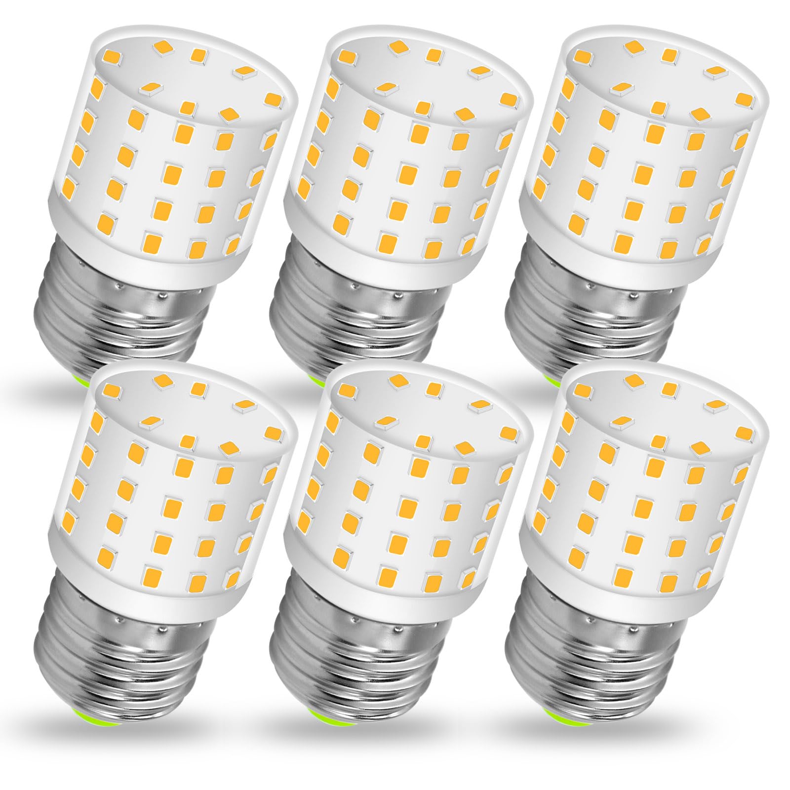TZHILAN E27 LED Lampe Ersatz für Osram 60W Halogenlampe Warmweiß, 6W 806LM Edison LED Glühbirne E27 Energiesparlampe Kleine LED Klar Hell AC100-265V Nicht Dimmbar,6er-Pack