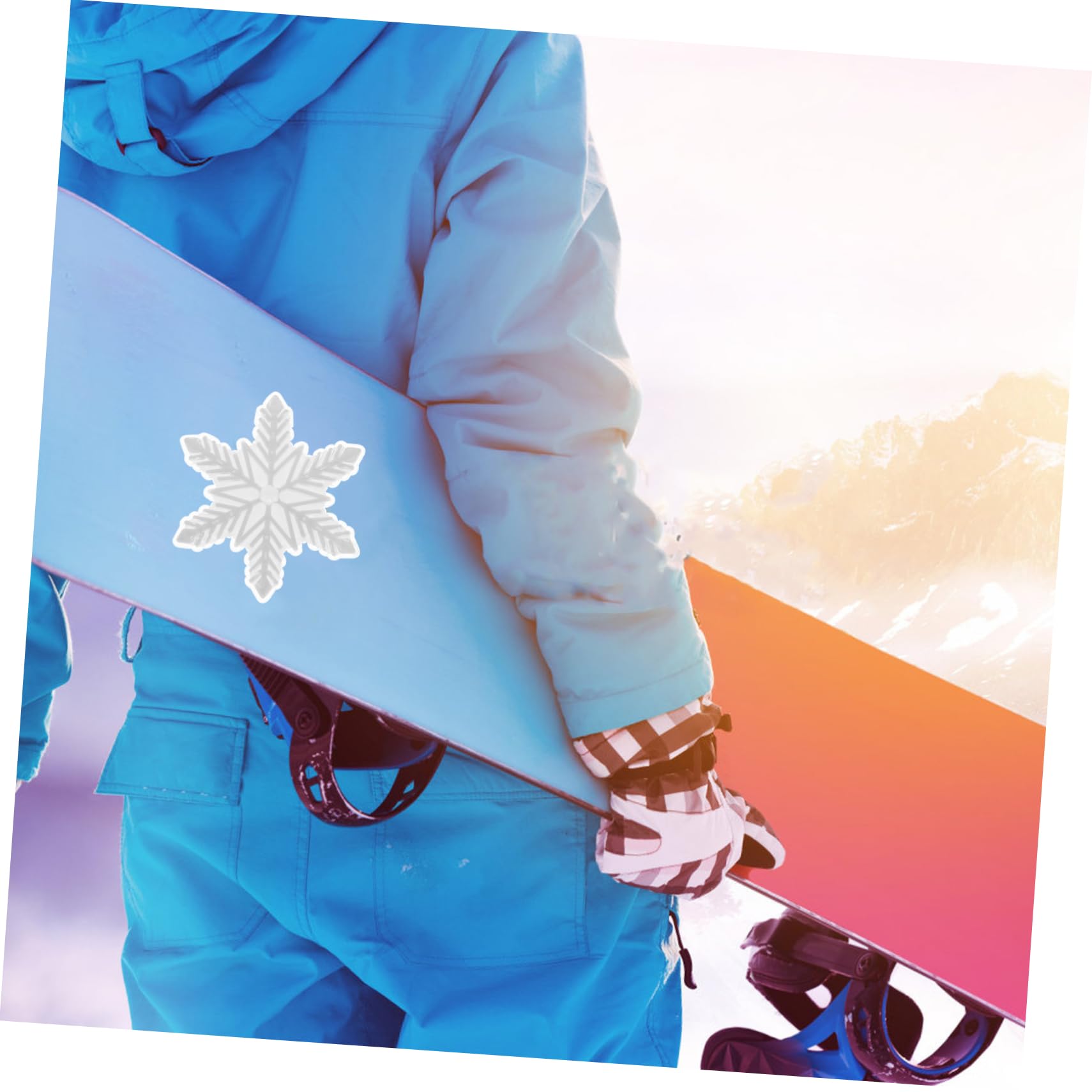 Supvox Snowboard-Aufkleber skiwachs skisocken skiausrüstung skecers Snowboard-Pad elektrisches Skateboard Aufkleber zum Skaten im Freien Anti-Rutsch-Zubehör für Snowboards Plastik Golden