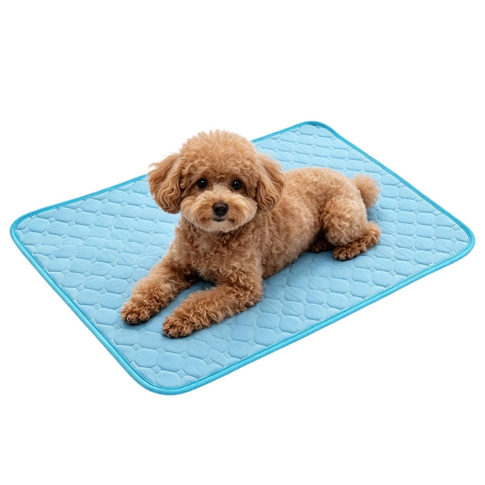 XJBTBA Cuscino Fresh Lounge, Biancheria da Letto con Equilibrio Termico, Coperta rinfrescante 27,56 x 19,69 Pollici con Struttura a Rete, Tappetino per Dormire per l'installazione della Cuccia,