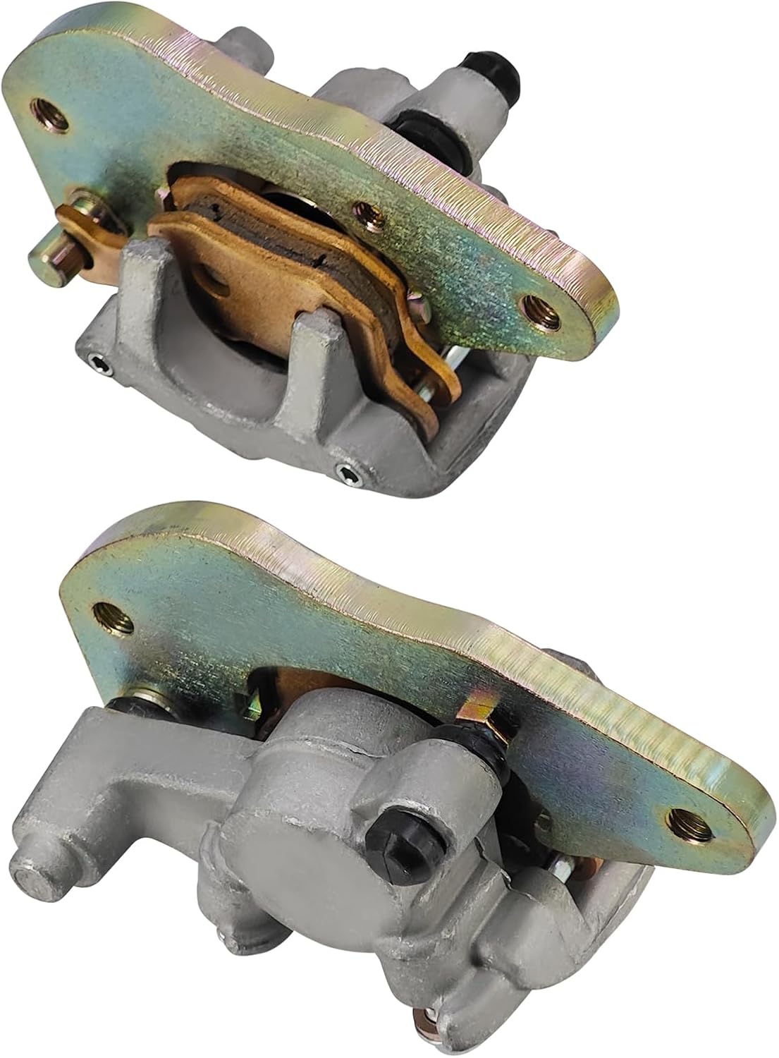 705601464 705601465 Rear Left Right Brake Caliper w/Sintered Brake Pads Compatible With Can Am Defender Traxter HD7 HD8 HD9 HD10 2016-2023, 705601928 705601929