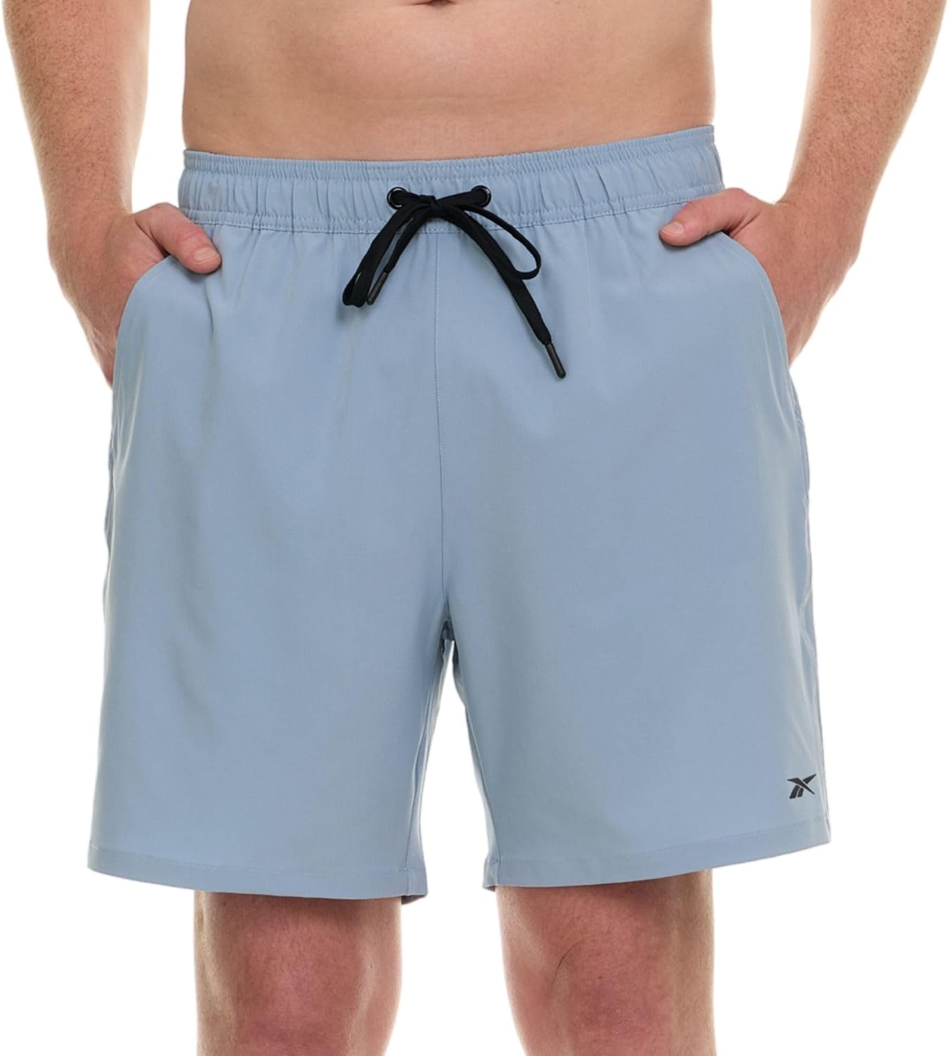 Reebok Mens Swim Trunks with Mesh Liner, 7” Inseam Quick Drying Mens Bathing Suit, Board Shorts for Swimming and Beach - Image 2