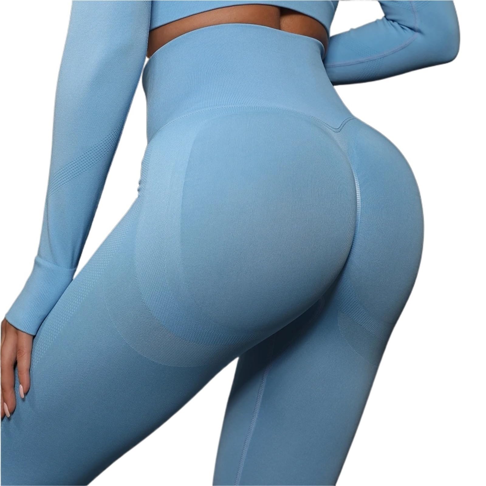 Damskie legginsy do jogi biodra podnoszenie siłowni bezszwowe spodnie sportowe wysoka talia fitness bańka pośladki trening bieganie