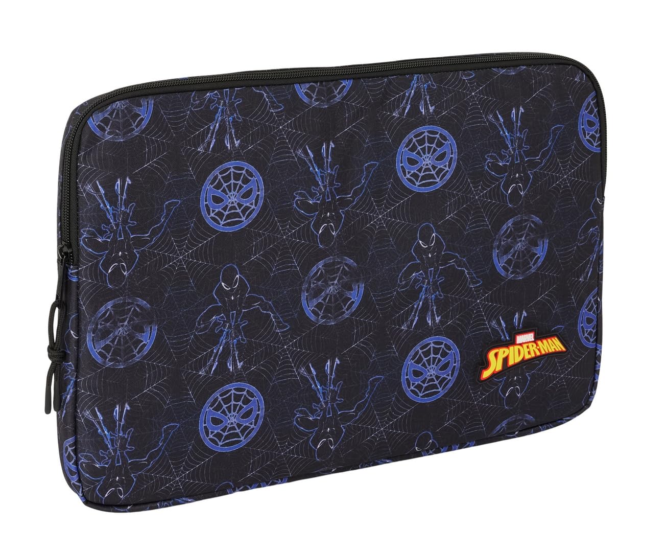 Safta SPIDERMAN ATTACK – Laptop Sleeve 15.6 Inches, Backpack, Ideal for Children of Different Ages, Comfortable and Versatile, Quality and Resistance, 39.5 x 3.5 x 27.5 cm, Black/White, M, Casual
