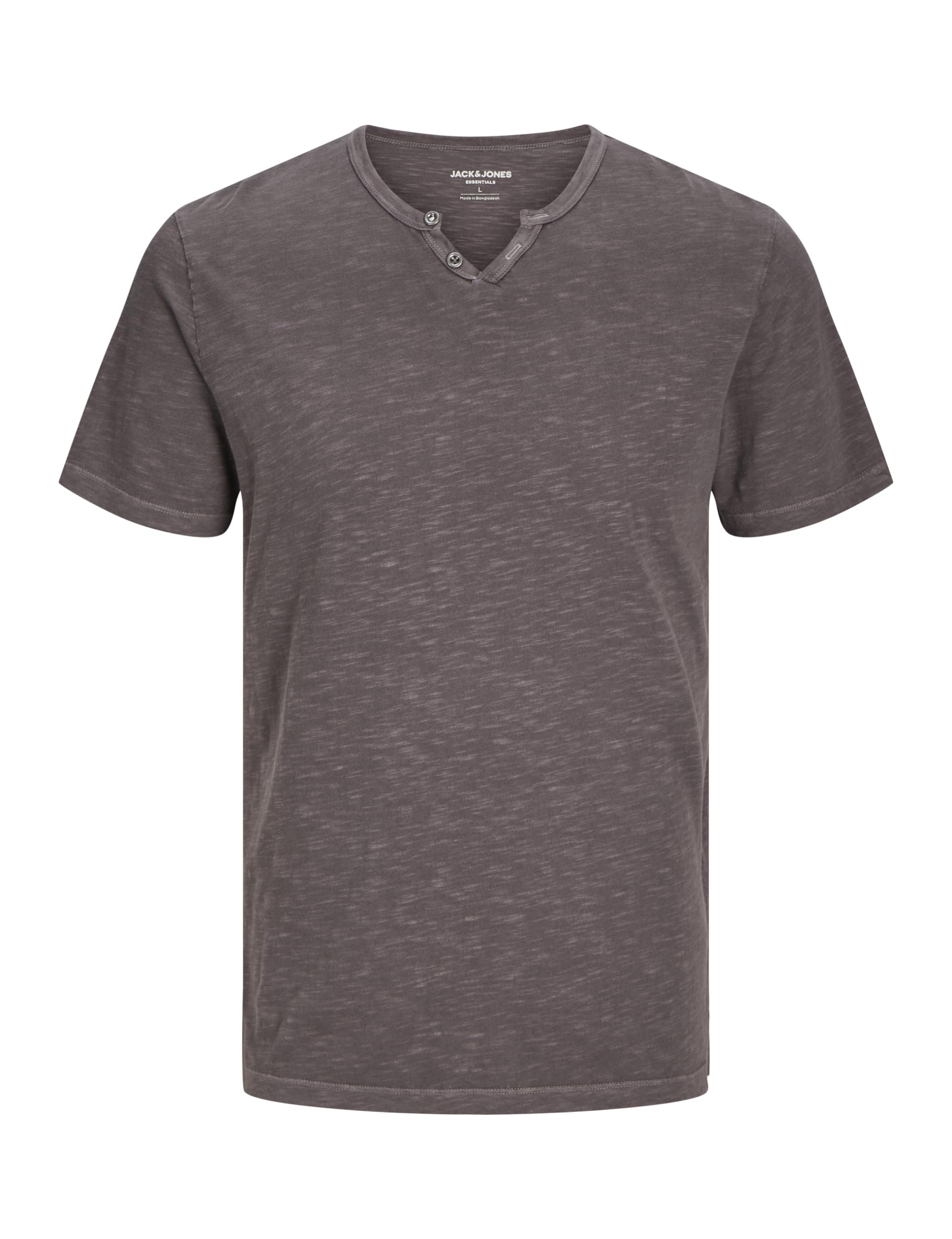 JACK & JONES Men's Jjesplit Neck Tee Ss Noos T-Shirt, Mulch, XS