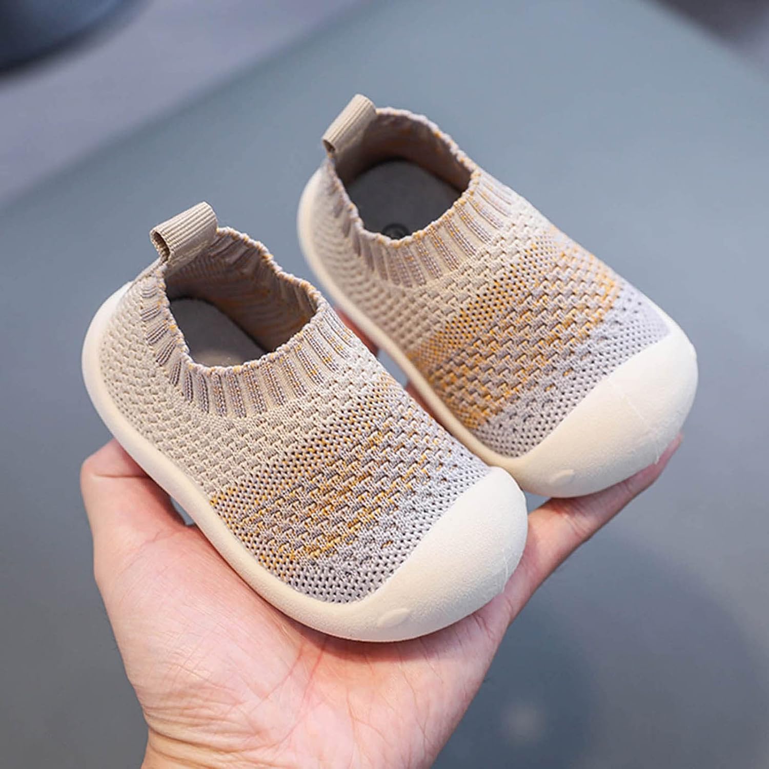 Cute Shoes Boy Girl Infant Sneakers Non Slip First Walkers 6 9 12 18 24 Months 8 Toddler Shoes (Yellow, 12-15Months)