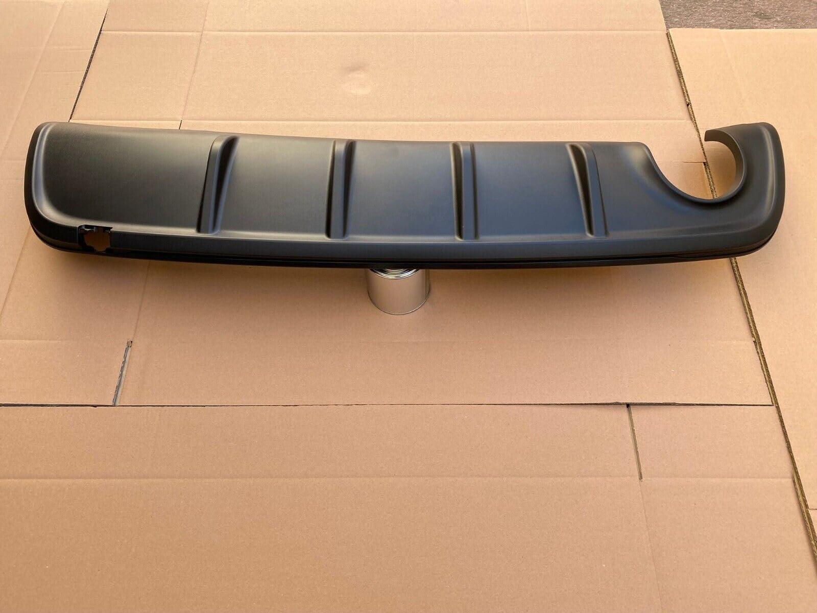 Spoiler Dam Paraurti Posteriore compatibile con Alfa Romeo Giulietta Bordo Nero Singolo Scarico