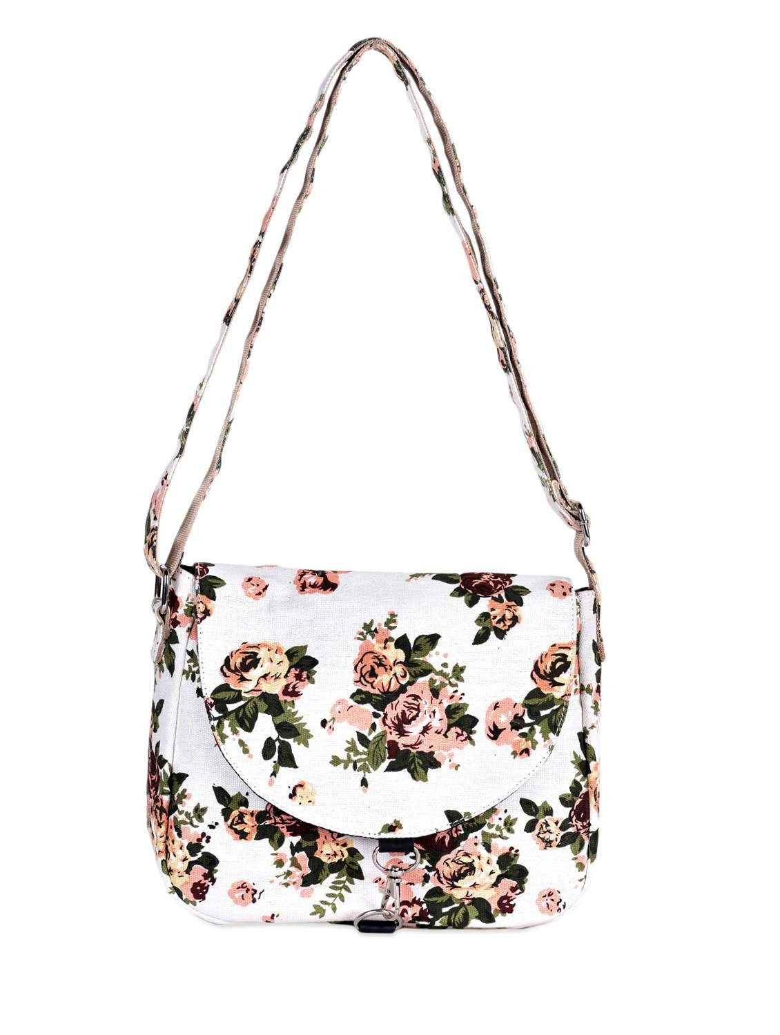 Women's Cross Body (Multicolor) Rose casual sling Bag