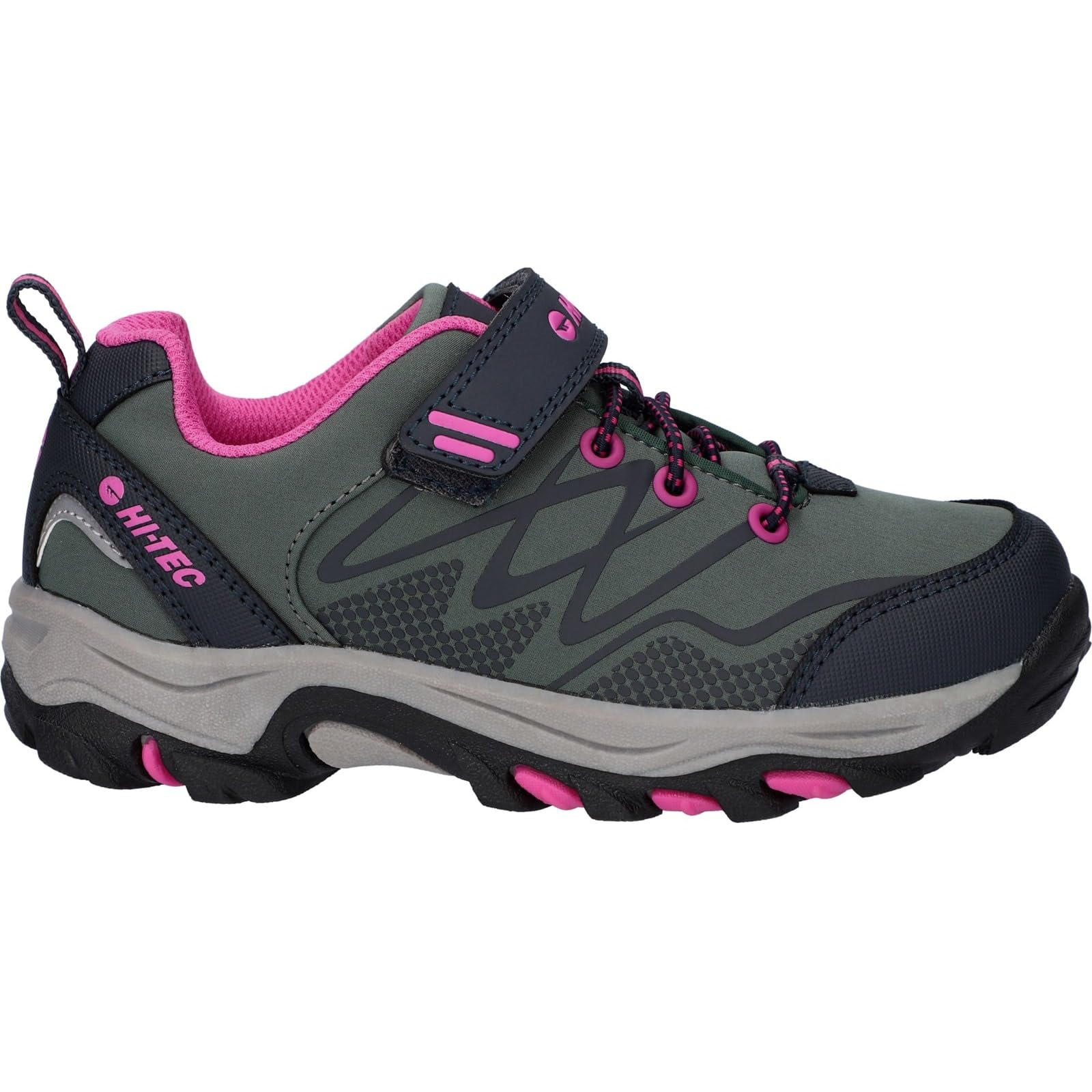 HI-TEC Blackout Low Boots Dark ForestIndia InkPink