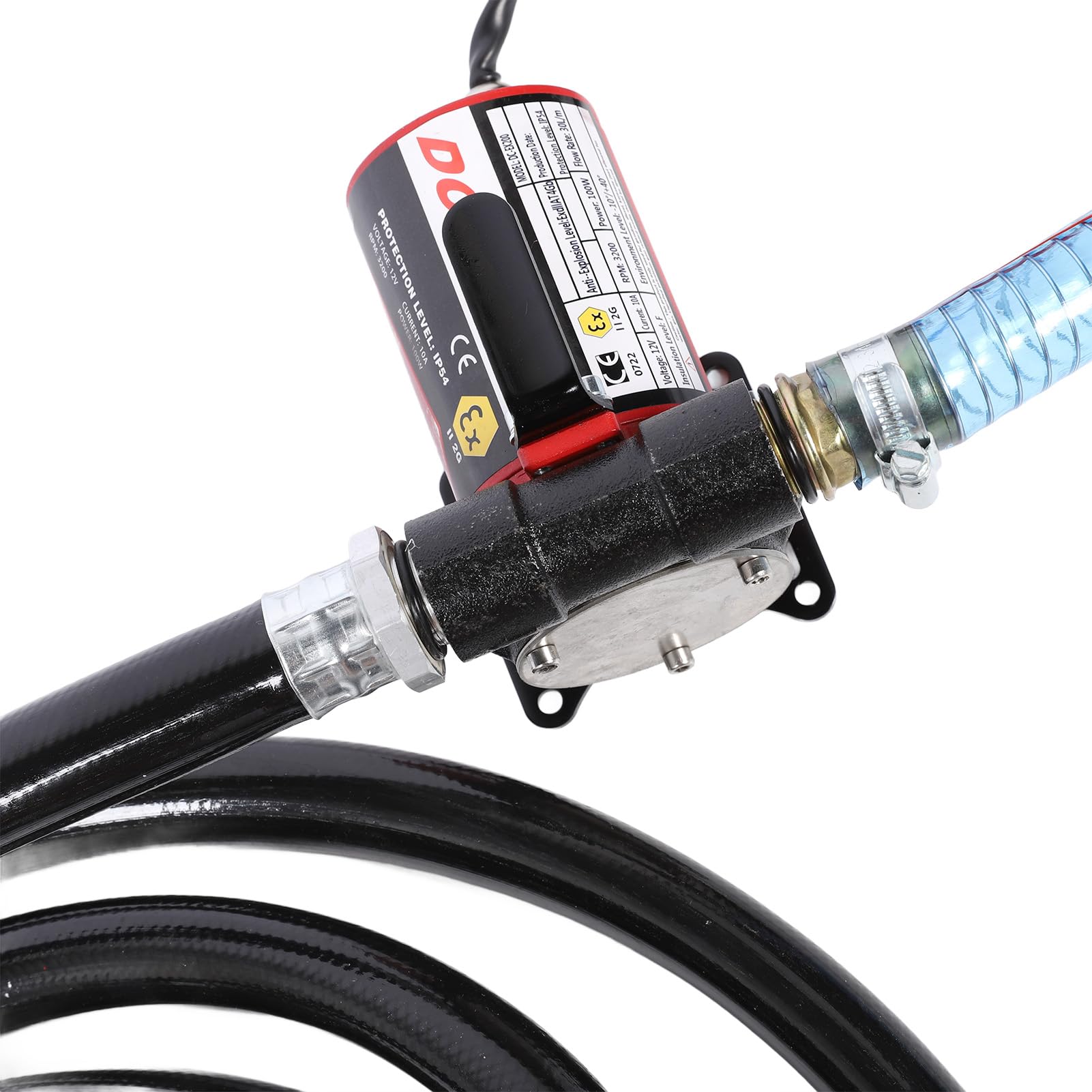 Bomba de Aceite de Auto Cebado, Bomba de Aceite Eléctrica de 12 V con Interruptor, Bomba de Transferencia de Auto Cebado, Bomba de Aceite Eficiente Compacta con Interruptor,