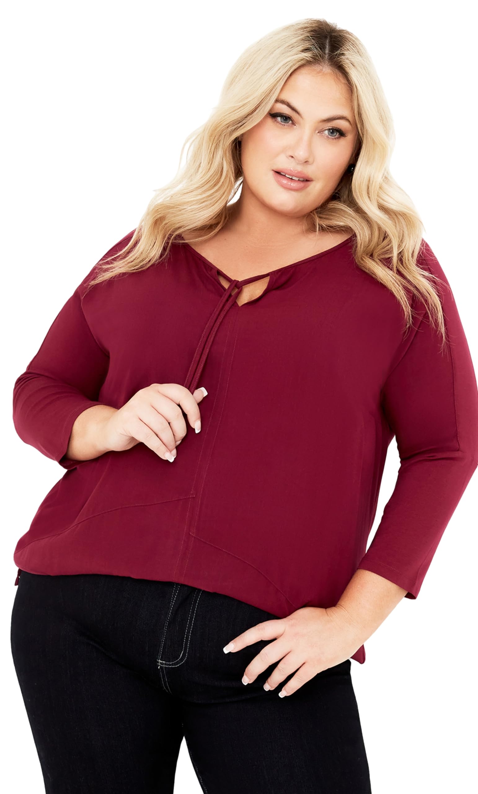 Avenue Women's Sheila Mix Media Top
