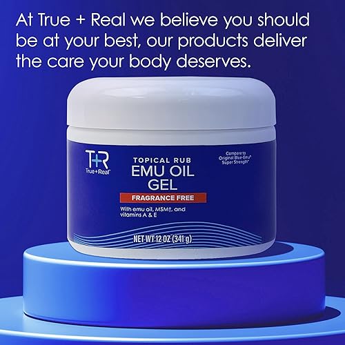 Miniatura 7 de True+Real Gel de aceite de emú, 12 oz