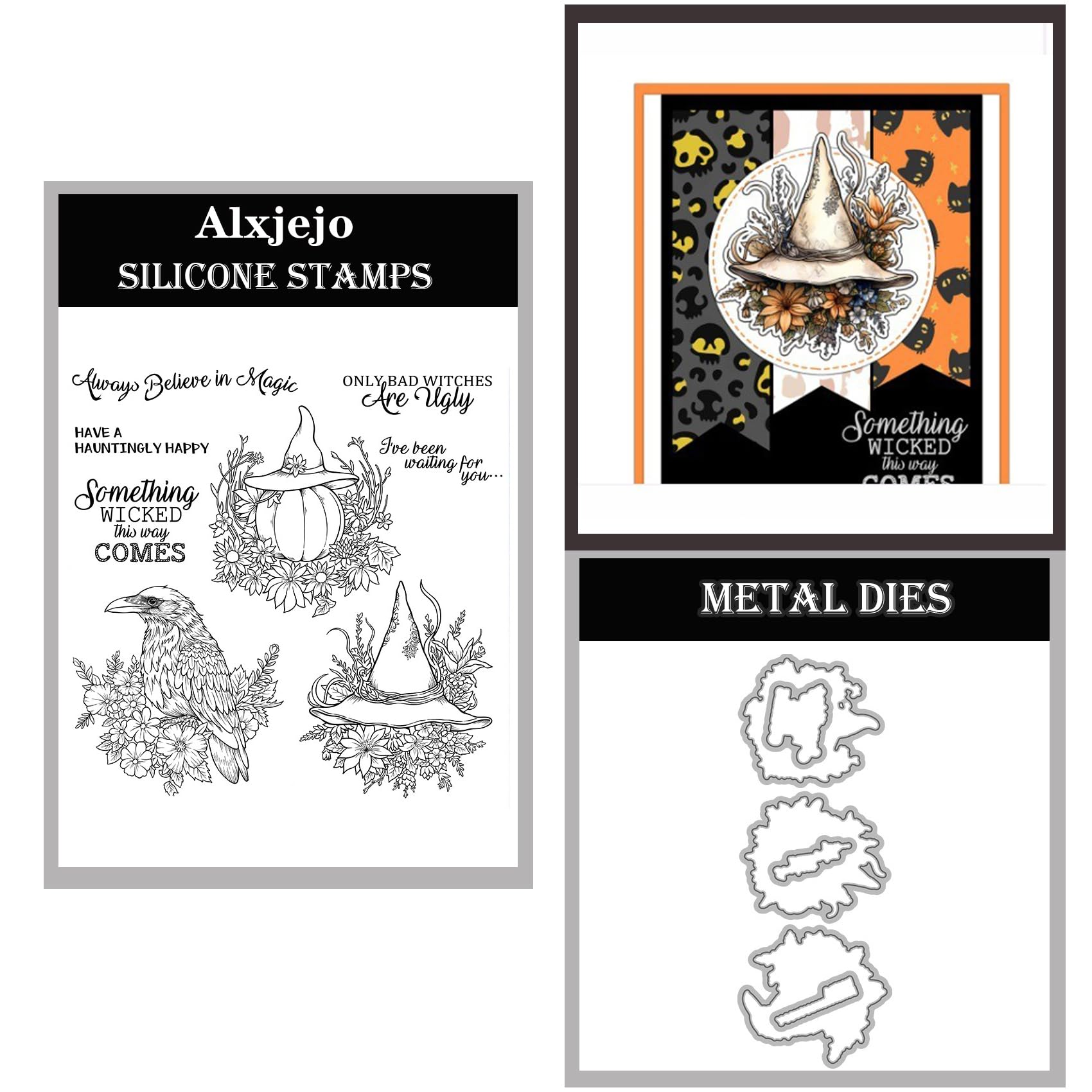 Alxjejo Cutting Dies and Stamps Set 2024-2025-2026,Stamps and die for Card Making for DIY Birthdays, Thanksgiving Day, Valentine's Day, Scrapbooking, Art Craft, Festivals Greeting Card Album