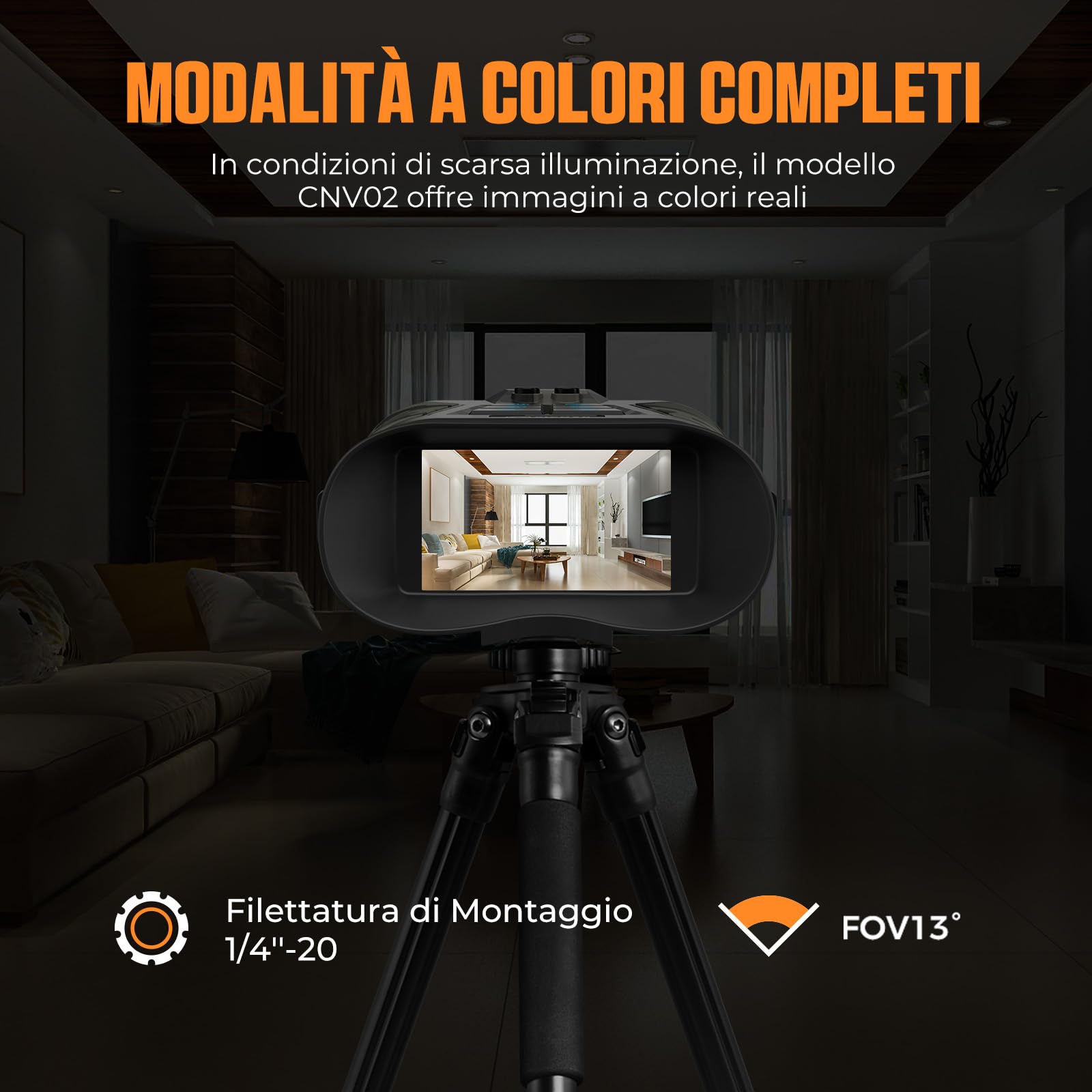 Visore Notturno, CIGMAN Occhiali per Binocolo Visione Notturna 400M Display HD da 3", Binocoli Termici Ricaricabili da 5000mAh Fotocamera HD f/1.4, Zoom Digitale 8X per Caccia, Campeggio, Osservazione