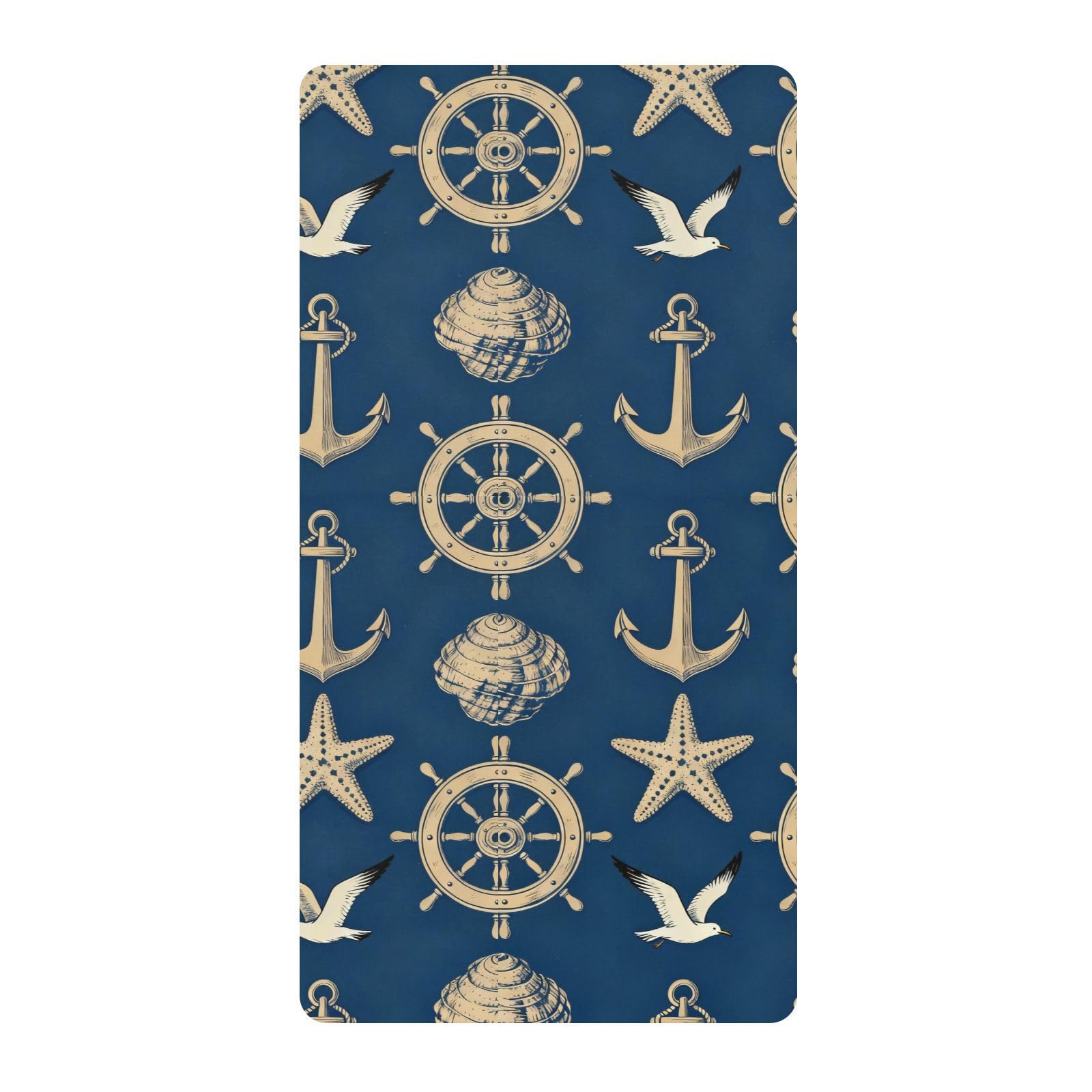 Drap de berceau coton doux à motif océan pour chambre bébé