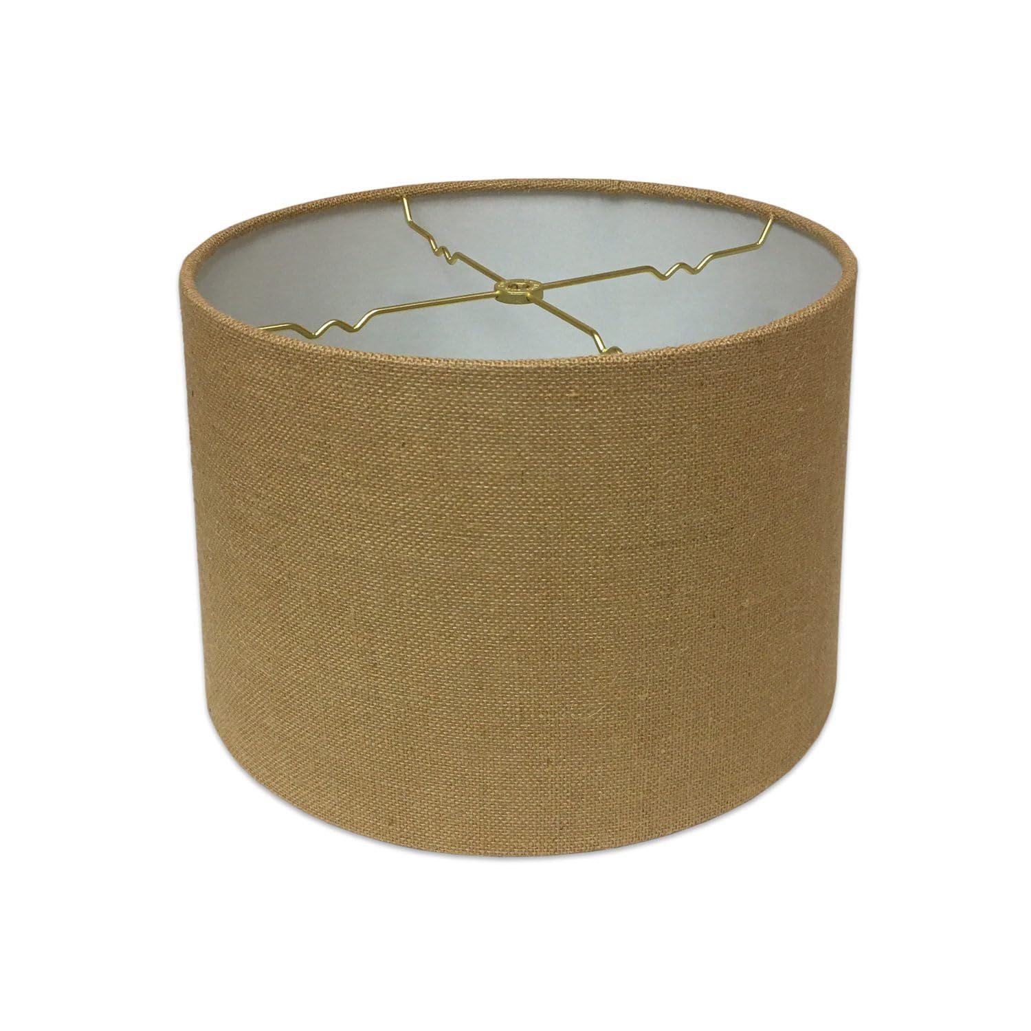 Royal Designs Shallow Drum Hardback Lamp Shade, Burlap, 9 x 10 x 7 (HB-610-10BL) โ image 1