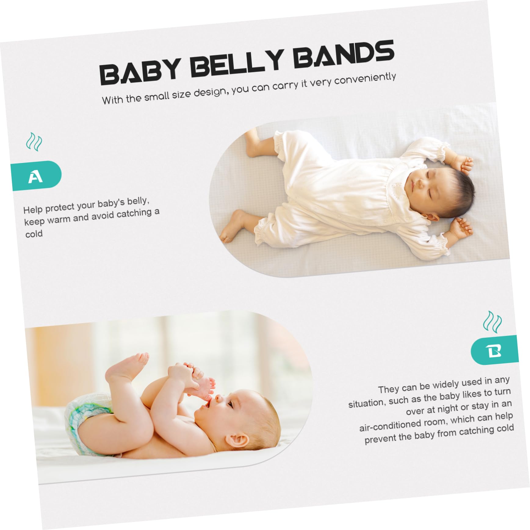 6 piezas de cordón umbilical for bebé, faja de maternidad, envolturas for el vientre después del parto, faja postparto, banda for el vientre, envoltura for el vientre infantil, cinturón for el ombligo
