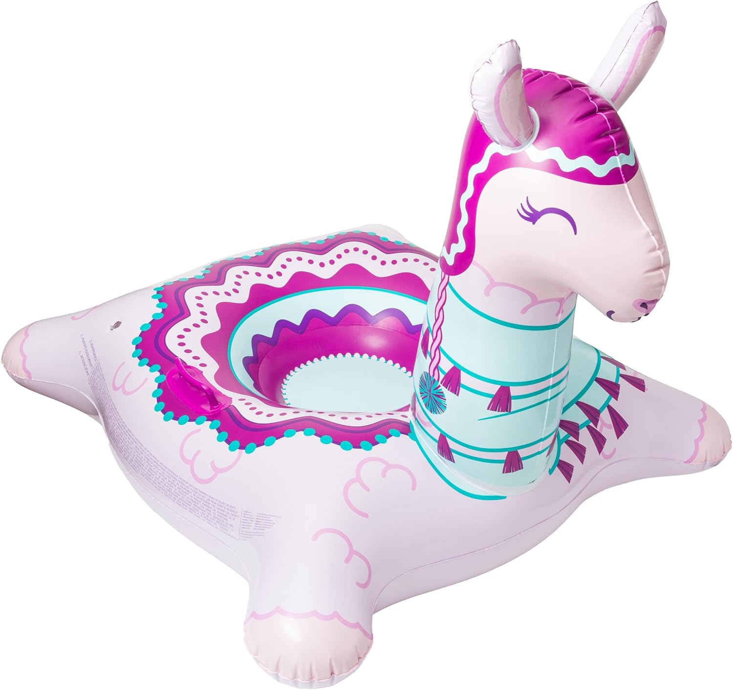 BigMouth Inc Large 48" Inflatable Snow Tube for Kids and Adults, Durable Winter Toy for Tubing & Sledding - Llama