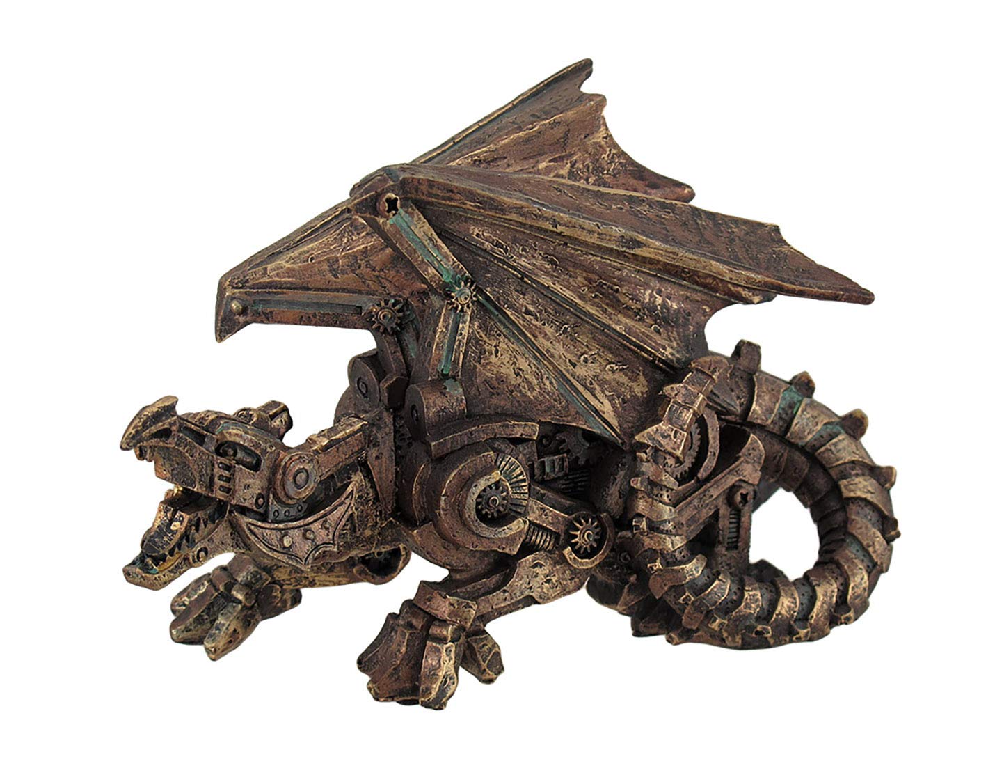 Amazon.co.jp: メタリック銅仕上げメカニカルスチームパンクドラゴン像