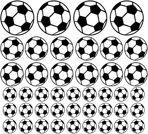 Miniatura 2 de SITAKE 43 calcomanías de fútbol, calcomanías de pelota de fútbol para niños, calcomanías para habitación de niños, calcomanías de pared de fútbol,