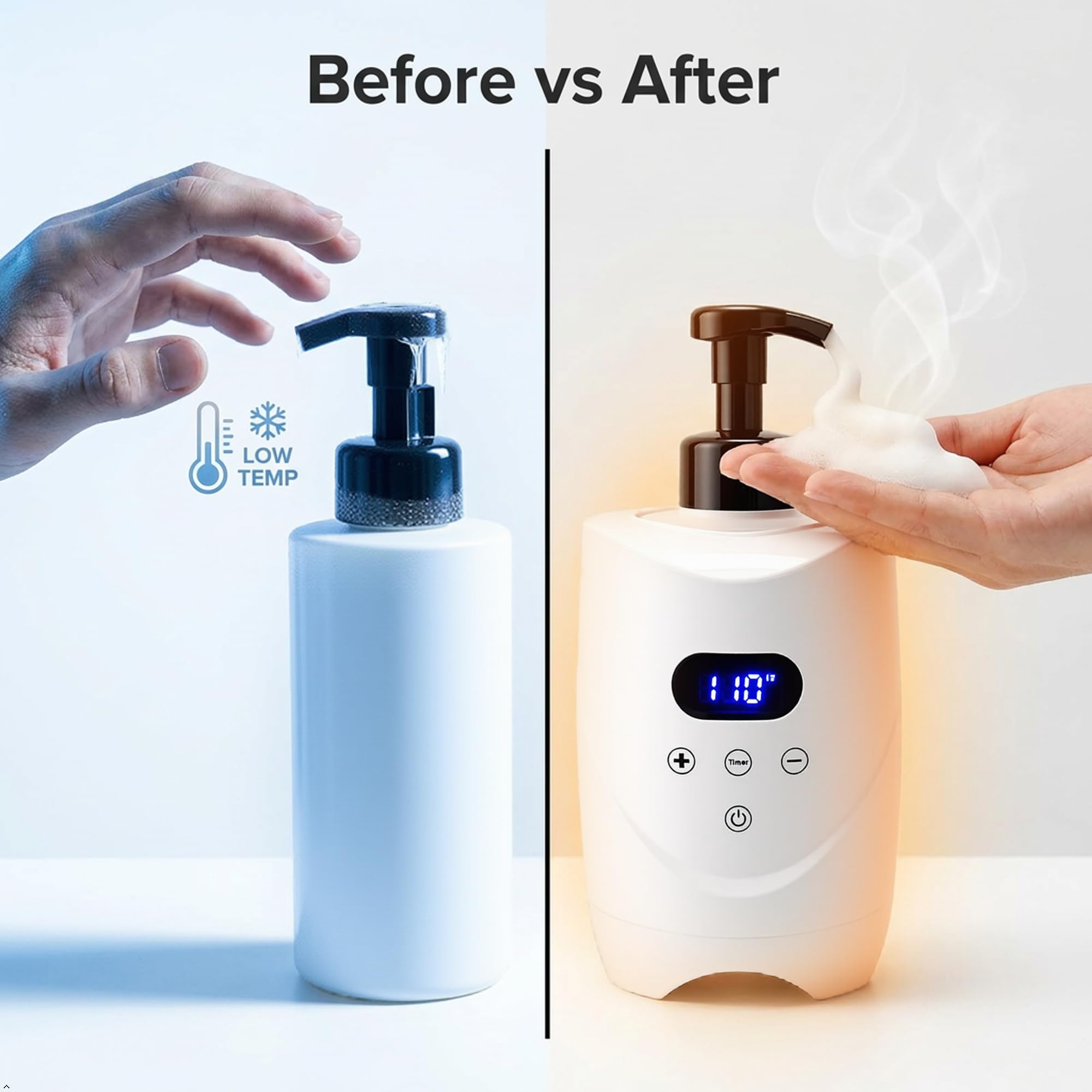 Il dispenser di schiuma da barba crea una ricca schiuma per la rasatura del viso, la schiuma da barba professionale da uomo di grande capacità è adatta per uso domestico, salone o barbiere, 2 flaconi