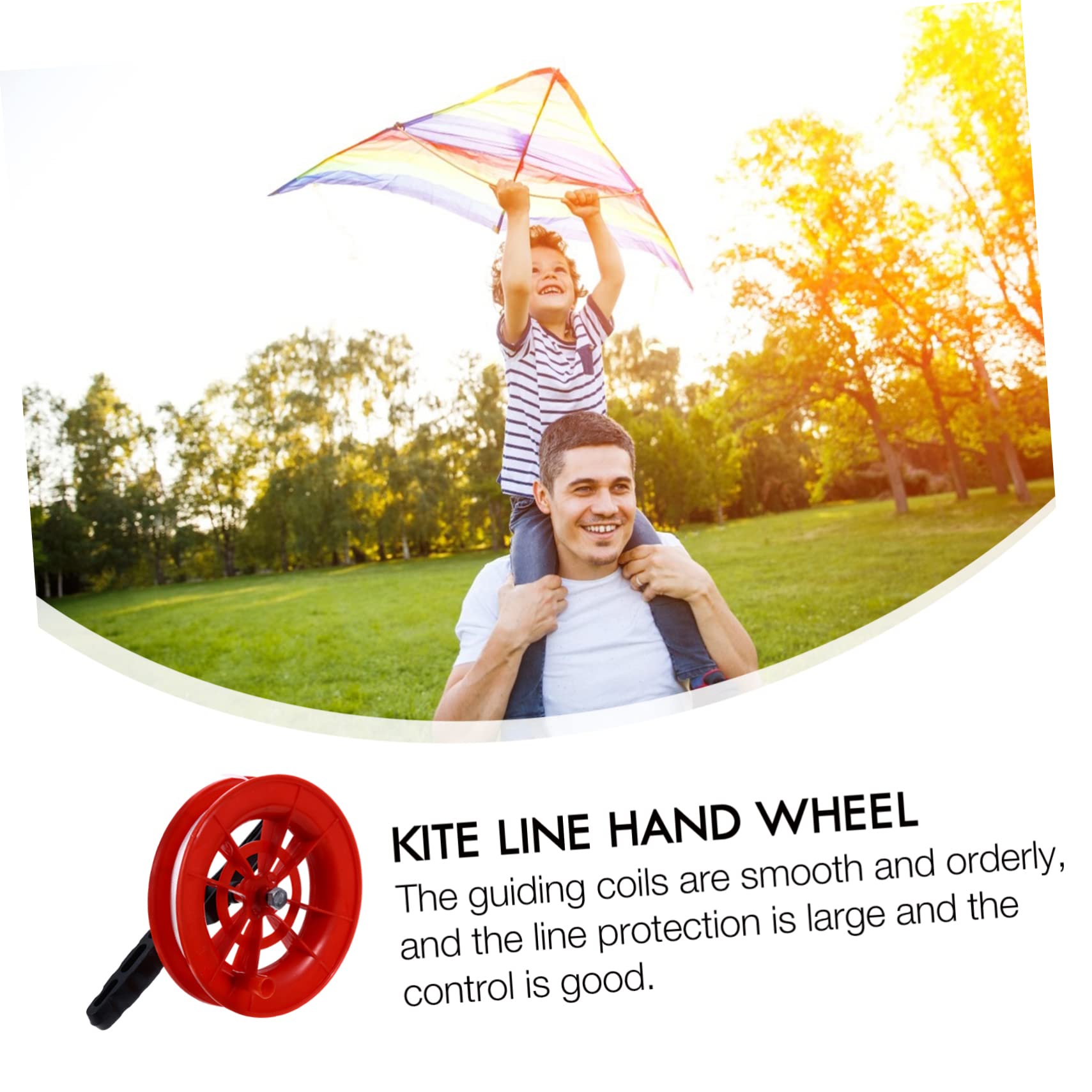 KESYOO 2Pcs Winder Wheel for Outdoor Kite Flying Ergonomic Design Smooth Control for Adults