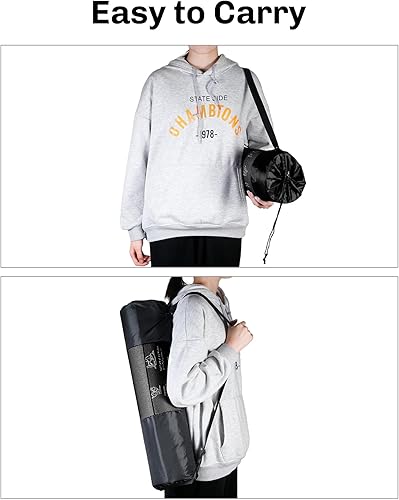 Miniatura 7 de Instructional Travel Yoga Mat with 75 Asanas Poses & Exercises - Christmas Gifts for Wife and Girls, Non-slip Exercise Mat for Home Workout,