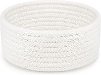 Vista 16 de ABenkle Cesta Tejida Pequeña, Cestas de Almacenamiento Pequeñas Vacías y Poco Profundas, Mini Cestas de Cuerda de Algodón, Cesta Decorativa Redonda