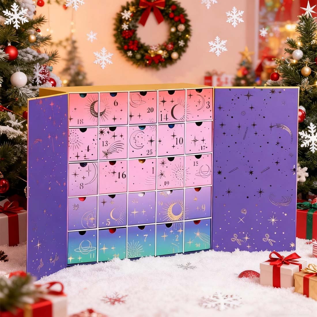 Advent Calendar 2025 – 25-Day Yarn & Pattern Countdown Box with Tutorials, DIY Craft Christmas Gift for Knitters