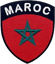 Morocco Shield Flag Embroidered Iron On Sew On Patch