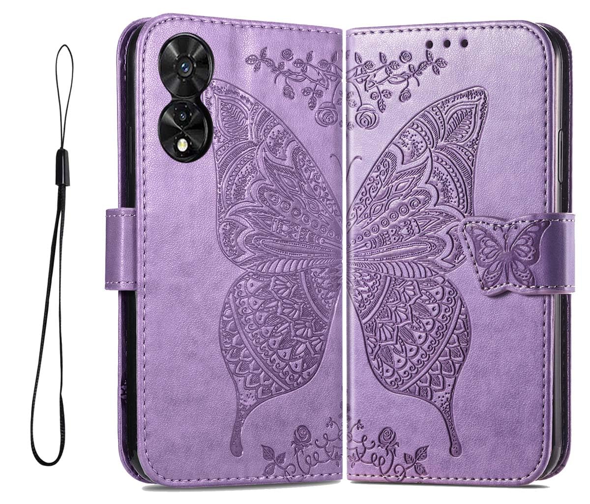 GOKEN Cover per Realme 8 PRO/Realme 8 4G (6.4), Custodia Flip PU Pelle TPU Portafoglio Custodie con Stand & Carte Slot & Disegni Rilievo, Chiusura Magnetica Telefono Case, Oro Rosa