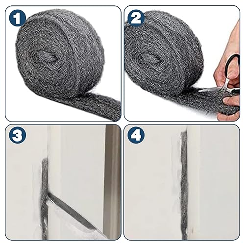 Miniatura 35 de Malla de cobre para control de roedores, malla de alambre resistente de cobre puro para bloqueo de huecos, tela de relleno de 5 x 78 pulgadas