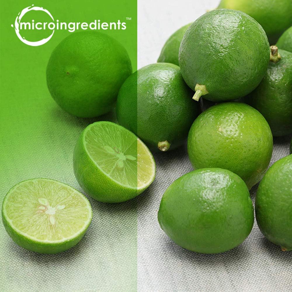 Micro Ingredients Organic Lime Powder, 1 Pound (16 Ounce), Rich in Immune Vitamin C for Immune System Booster and Great Flavor for Drinks, Smoothie and Beverages, Non-GMO and Vegan Friendly