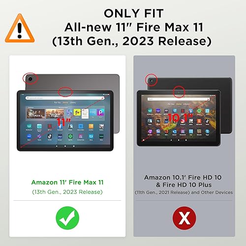 Miniatura 2 de MoKo Funda para Tienda Kindle Fire Max 11 (13 generación, versión 2023) de 11 pulgadas - Funda delgada y plegable con soporte para tableta Fire 11