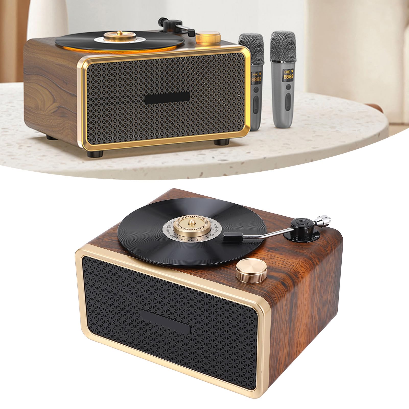 Retro Głośnik Bluetooth Drewniany Przenośny Głośnik w Stylu