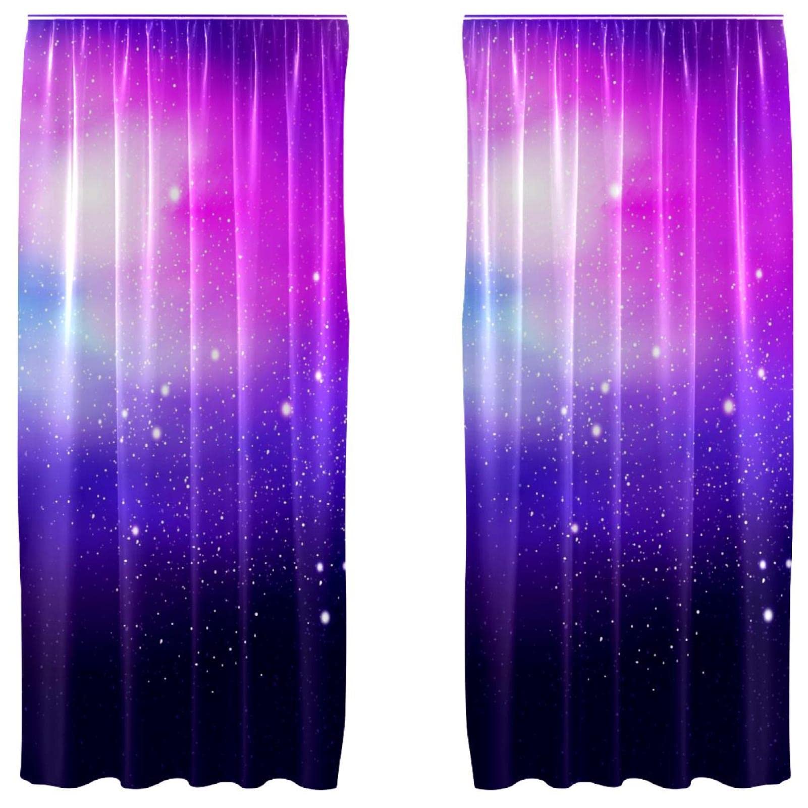 Rideaux occultants violet et ambiance magique pour la chambre